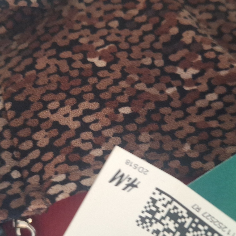 H&M Pretty Long  Brown & Tan Dress Size S - Picture 14 of 16